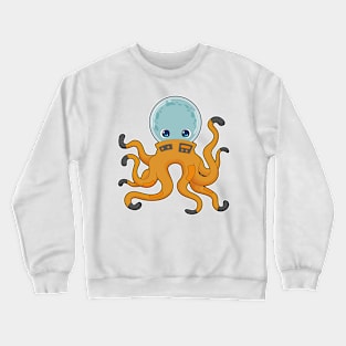 Octopus Astronaut Space Crewneck Sweatshirt